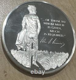 John F Kennedy Sterling Silver Proof Round. 925 Franklin Mint 66.5g
