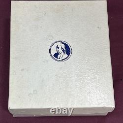 John F. Kennedy The Franklin Mint Sterling Silver Medal COA 1000 grains