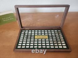 KE Franklin Mint Sterling Silver. 925 Centennial Car Mini Ingot Bars (100) +book