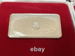 LOT 3 Franklin Mint Christmas Ingot 1000 Grains Sterling Silver 1972 1973 1974
