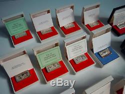 LOT of 16 Sterling Silver Ingots Franklin Mint Christmas and Fathers Day