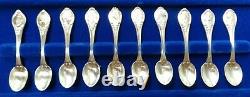 Limited Edition Franklin Mint 50 State Birds Sterling Silver Miniature Spoon Set