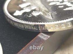 Lot Of 2 Sterling Silver. 925 Rounds 57.7 Grams Proof Richard Stockton OK State