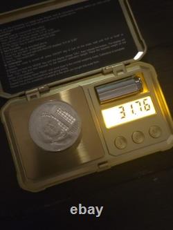 Lot Of 2 Sterling Silver. 925 Rounds 57.7 Grams Proof Richard Stockton OK State