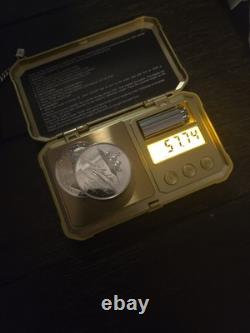 Lot Of 2 Sterling Silver. 925 Rounds 57.7 Grams Proof Richard Stockton OK State