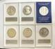 Lot Of 6 Proof Sterling Silver Medals The Franklin Mint In Lucite Holders