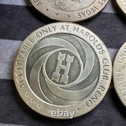 Lot Of 7 Sterling Silver Gaming tokens by Franklin Mint