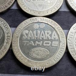Lot Of 7 Sterling Silver Gaming tokens by Franklin Mint
