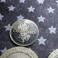 Lot Of 7 Sterling Silver Gaming tokens by Franklin Mint