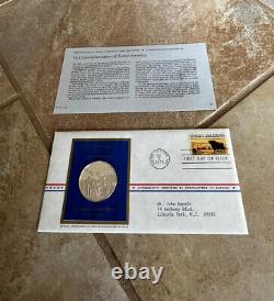 Lot of 1973 Postmasters of America Sterling Silver Commemorative Medal Envelope
