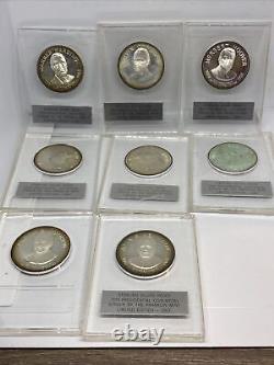 Lot of 35 Sterling Silver Proof Presidential Coin Medals Franklin Mint Limited