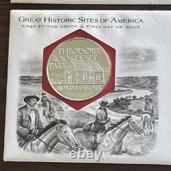 Lot of 4 1972 Franklin Mint Great Historic Sites Proof Silver Medal. 925 Silver