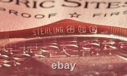 Lot of 4 1972 Franklin Mint Great Historic Sites Proof Silver Medal. 925 Silver