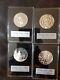 Lot Of 4 Coins Limited Edition Sterling Silver Proof The Franklin Mint