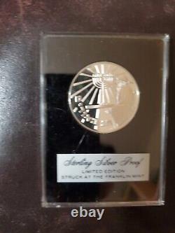 Lot of 4 Coins Limited Edition Sterling Silver Proof The Franklin Mint