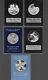 Lot Of 4 Franklin Mint Sterling Silver Proofs+ First Step On The Moon Silver Rd
