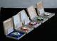 Lot Of 5 Sterling Silver & Lucite Franklin Mint Christmas Ornaments, Boxes & Coa