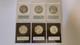 Lot Of 6 1970's Franklin Mint Silver Christmas Holiday Proof Medals In Holders