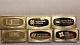 Lot Of 6 Franklin Mint Sterling Silver. 925 2.2 Oz Each Silver Bank Union Bars