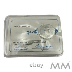 Lot of 7 Silver 925 FRANKLIN MINT Collectors Society Coins 74,75,76,77,78,79,80
