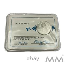 Lot of 7 Silver 925 FRANKLIN MINT Collectors Society Coins 74,75,76,77,78,79,80