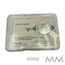 Lot of 7 Silver 925 FRANKLIN MINT Collectors Society Coins 74,75,76,77,78,79,80
