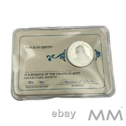 Lot of 7 Silver 925 FRANKLIN MINT Collectors Society Coins 74,75,76,77,78,79,80
