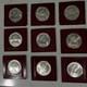 Lot Of 9 Uc Sterling Silver Proof Bahamas Islands 2 Dollar Coin Franklin Mint