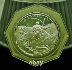 Lot of Three 925 Sterling Silver Franklin Mint Art Rounds 1 Patton & 2 Nemitz