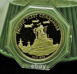 Lot of Three 925 Sterling Silver Franklin Mint Art Rounds 1 Patton & 2 Nemitz