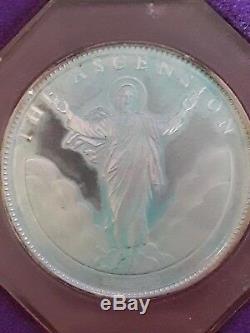 MAKE OFFER Life Christ 12 Sterling Silver Medals Franklin Mint catholic comm