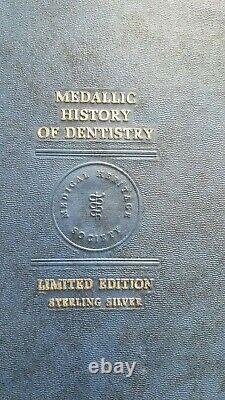 Medallic History Of Dentistry Sterling Silver 50 Medals Rare Set 449 Mintage