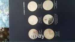 Medallic History Of Dentistry Sterling Silver 50 Medals Rare Set 449 Mintage
