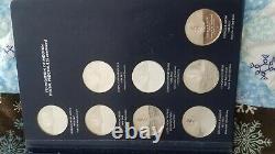 Medallic History Of Dentistry Sterling Silver 50 Medals Rare Set 449 Mintage