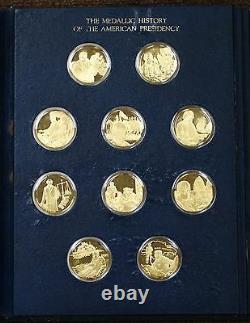 Medallic History of The Presidency Vol. 1- 50 Gold Plated Sterling Silver Medals