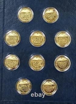 Medallic History of The Presidency Vol. 1- 50 Gold Plated Sterling Silver Medals