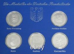 Medals Of The 11 German States Sterling Silver Proof Medallion Set Franklin Mint