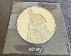 Moses, The Genius of Michelangelo 1.26OZ Franklin Mint Sterling Silver Medal