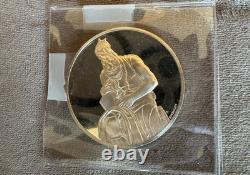 Moses, The Genius of Michelangelo 1.26OZ Franklin Mint Sterling Silver Medal
