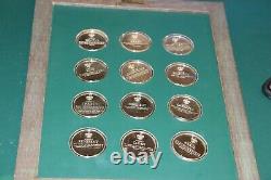 NORMAN ROCKWELL'S SPIRIT OF SCOUTING STERLING SILVER PROOF 12 COIN SET WithFRAME