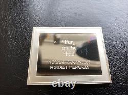 NORMAN ROCKWELL Silver Mint Memories Fun On The Hill 3 Troy oz. 925 Sterling