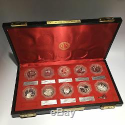 National Collectors Society Proof Sterling Silver Medals (Quantity 18 Total)