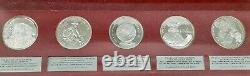 National Commemorative Society Series II Sterling Silver 50 Medal Set Proof