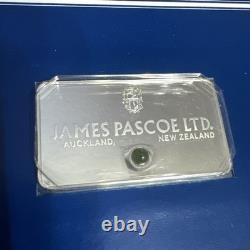 Nephrite Real Gem Bar James Pascoe 1981 New Zealand Rare Sterling Silver Bar