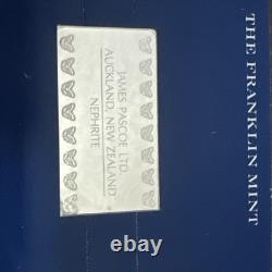 Nephrite Real Gem Bar James Pascoe 1981 New Zealand Rare Sterling Silver Bar