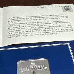 Nephrite Real Gem Bar James Pascoe 1981 New Zealand Rare Sterling Silver Bar