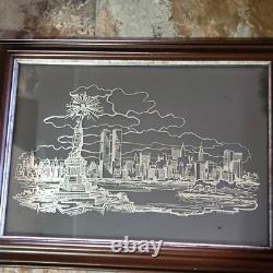 New York Sterling Silver Silhouette Franklin Mint William Ressler 1977