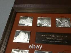 Norman Rockwell 1973 Fondest Memories 10 Ingots, 31 Troy Ounces Sterling Silver