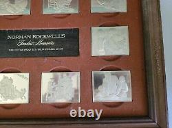 Norman Rockwell FONDEST MEMORIES solid Sterling Silver 10x. 925 First Edition