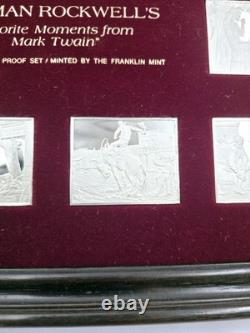 Norman Rockwell Favorite Moments Mark Twain Sterling Silver Proof Set